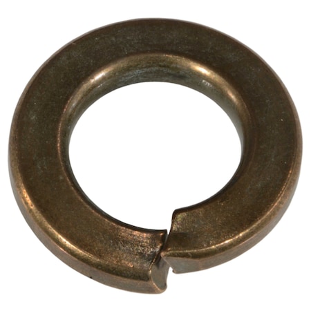 Midwest Fastener Split Lock Washer, For Screw Size 7/16 in Silicon Bronze, Plain Finish, 4 PK 37408